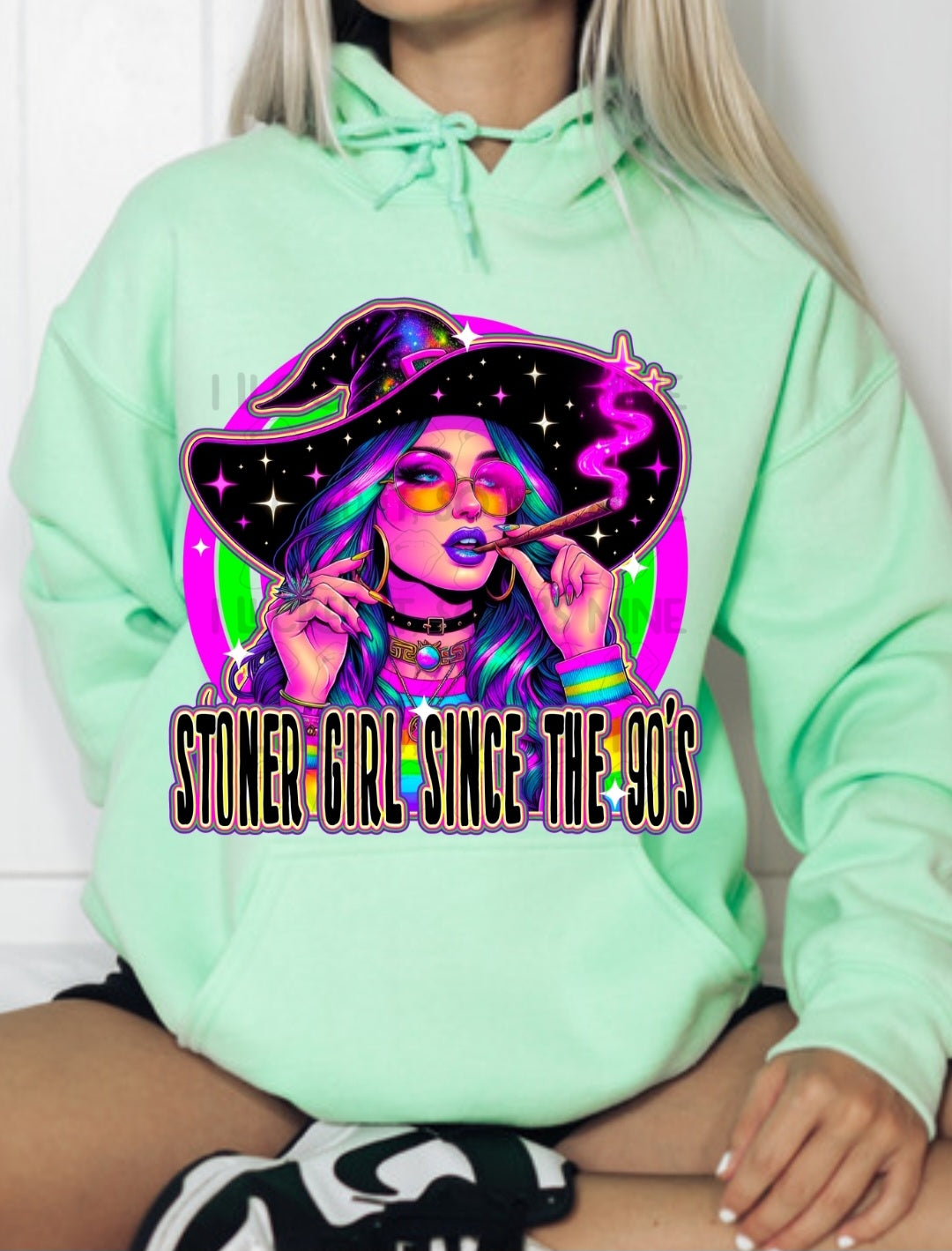 Stoner Girl Since The 90's Hoodie/ Tshirt