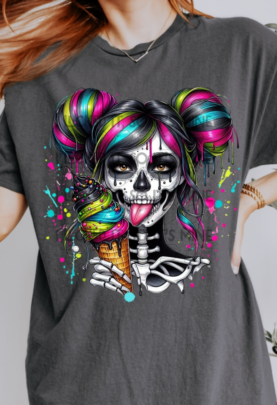 Skull Ice-cream DTF