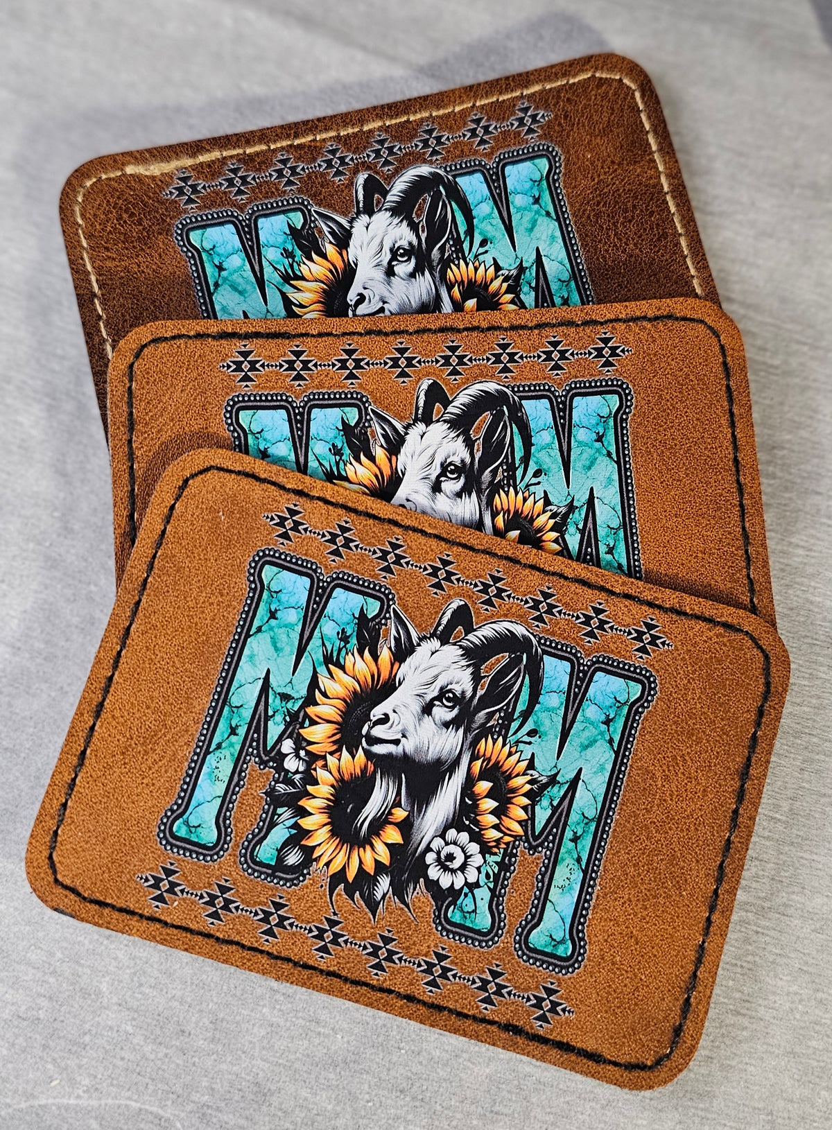 Mom Leather Hat Patch