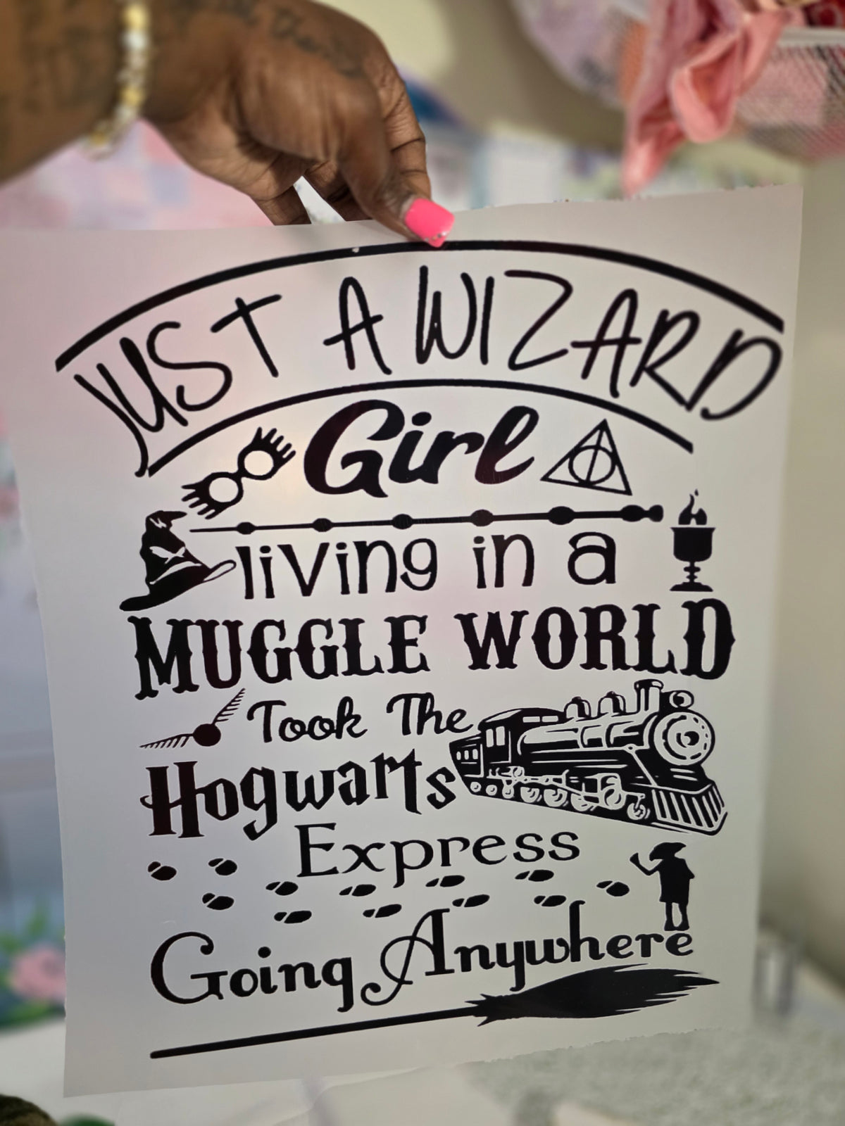 Just A Wizard Girl DTF Transfer