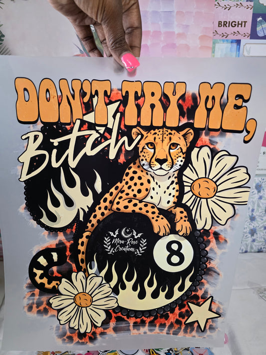 Dont Try Me Bitch DTF Transfer