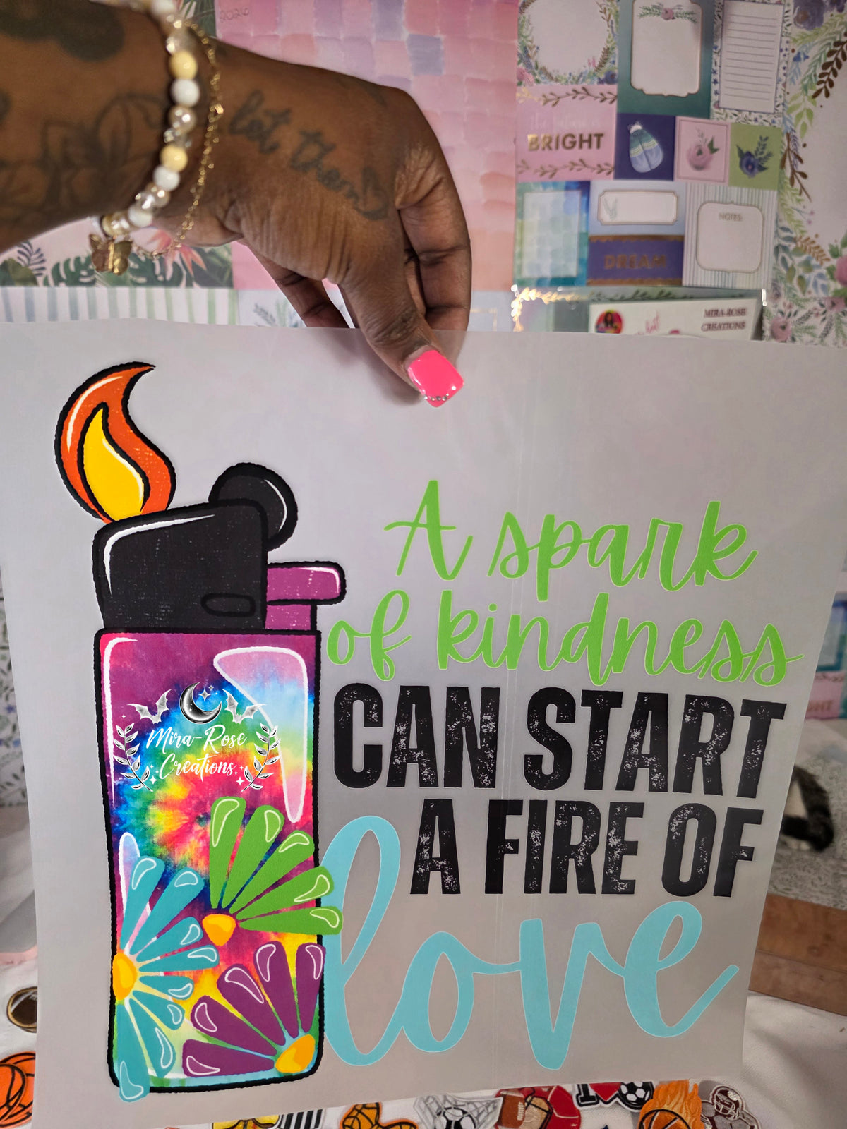 A Spark Of Kindness  Can Start A Fire Of Love DTF Transfer
