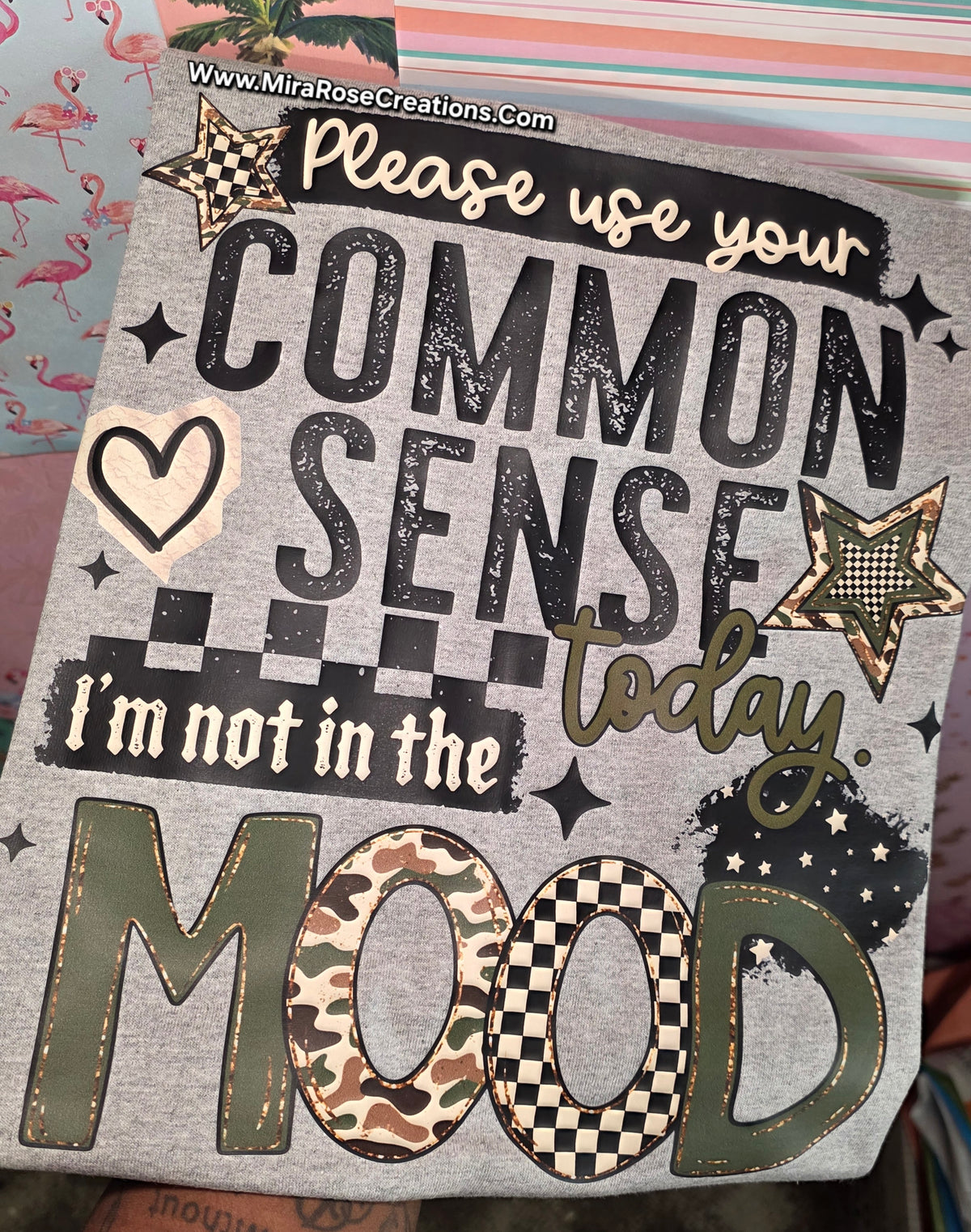 Please use your common sense today DTF Transfer