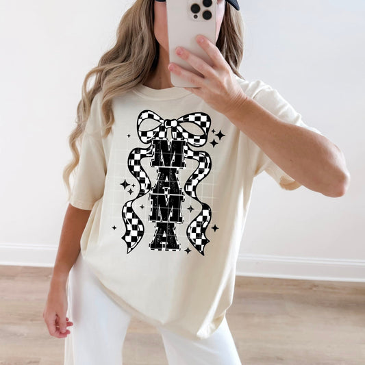Mama Checkered DTF Transfer