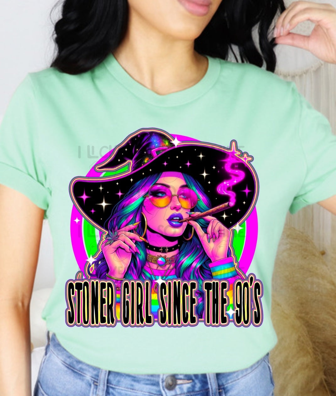 Stoner Girl Since The 90's Hoodie/ Tshirt