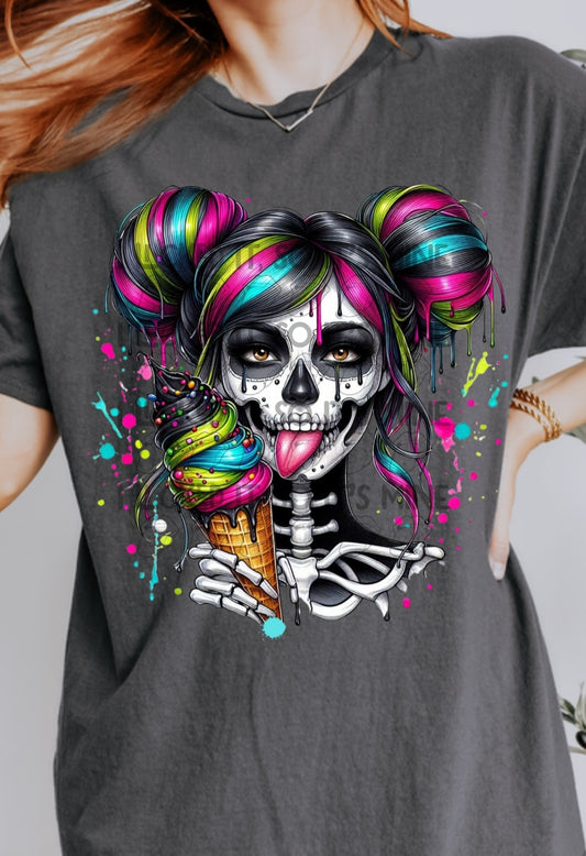 Skull Ice-cream DTF