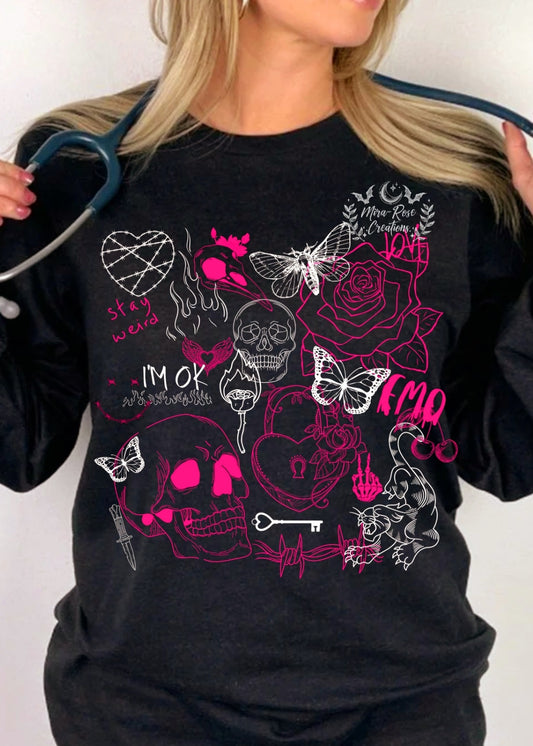 I'm Ok, EMO, Stay Weird Tshirt/Hoodie