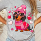 Dachshund Dog Valentine DTF