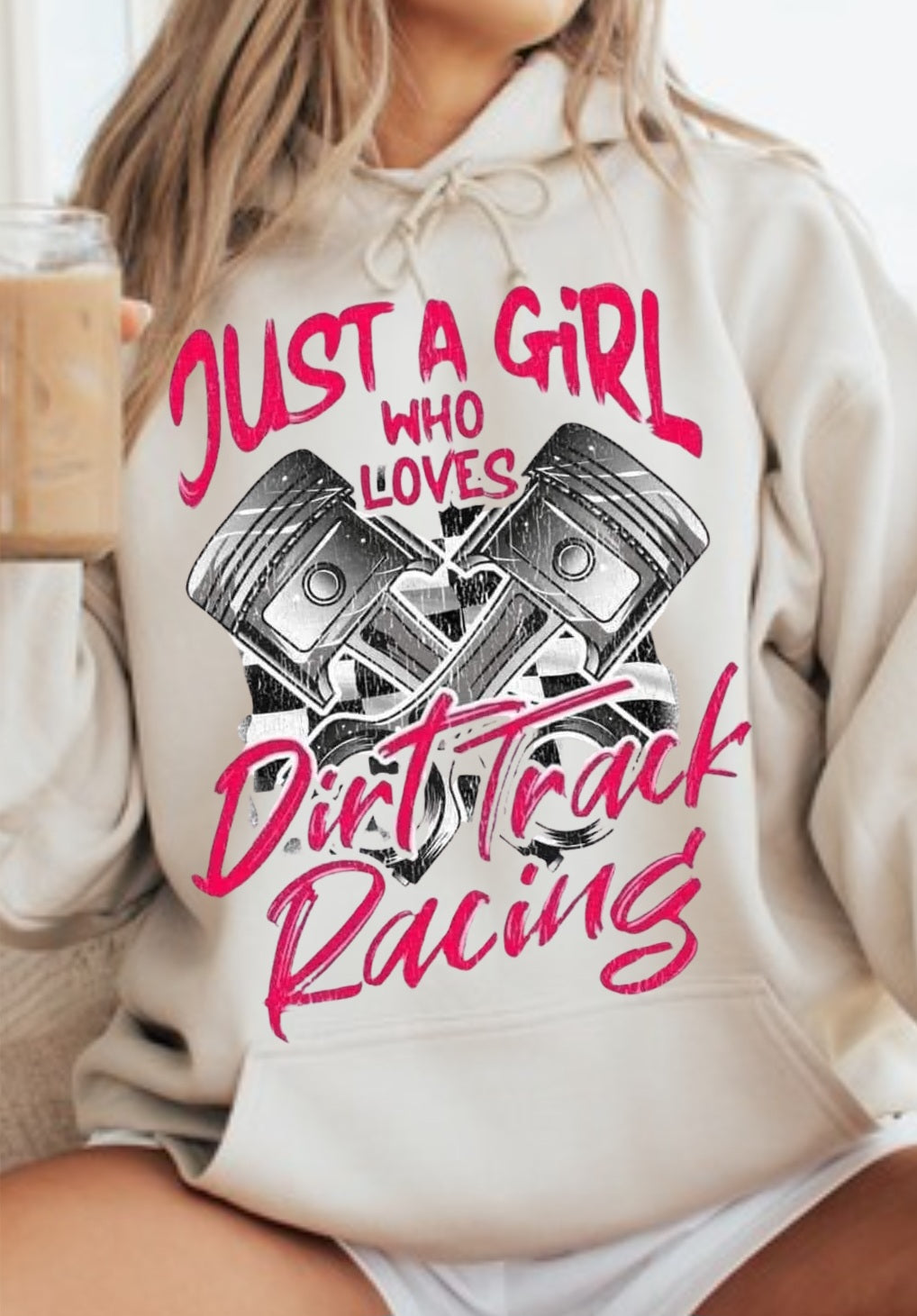 Just A Girl Who Loves Dirt Track RacingTshirt/Hoodie