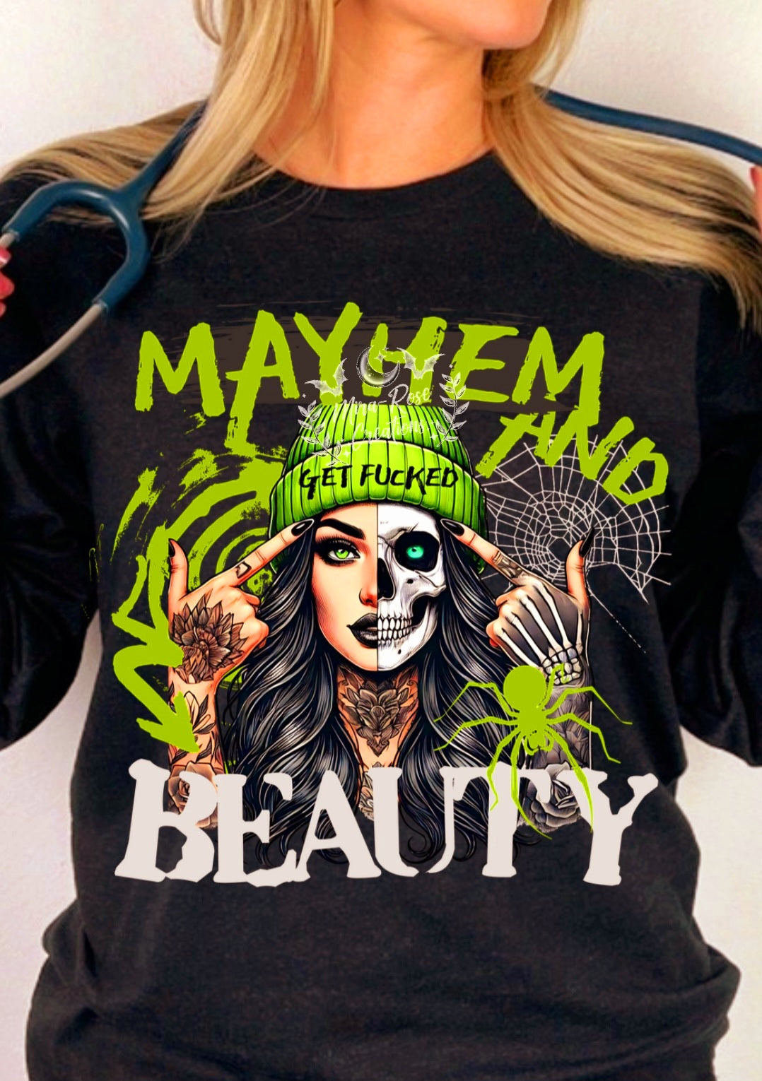 Mayhem And Get Fucked Beauty Tee