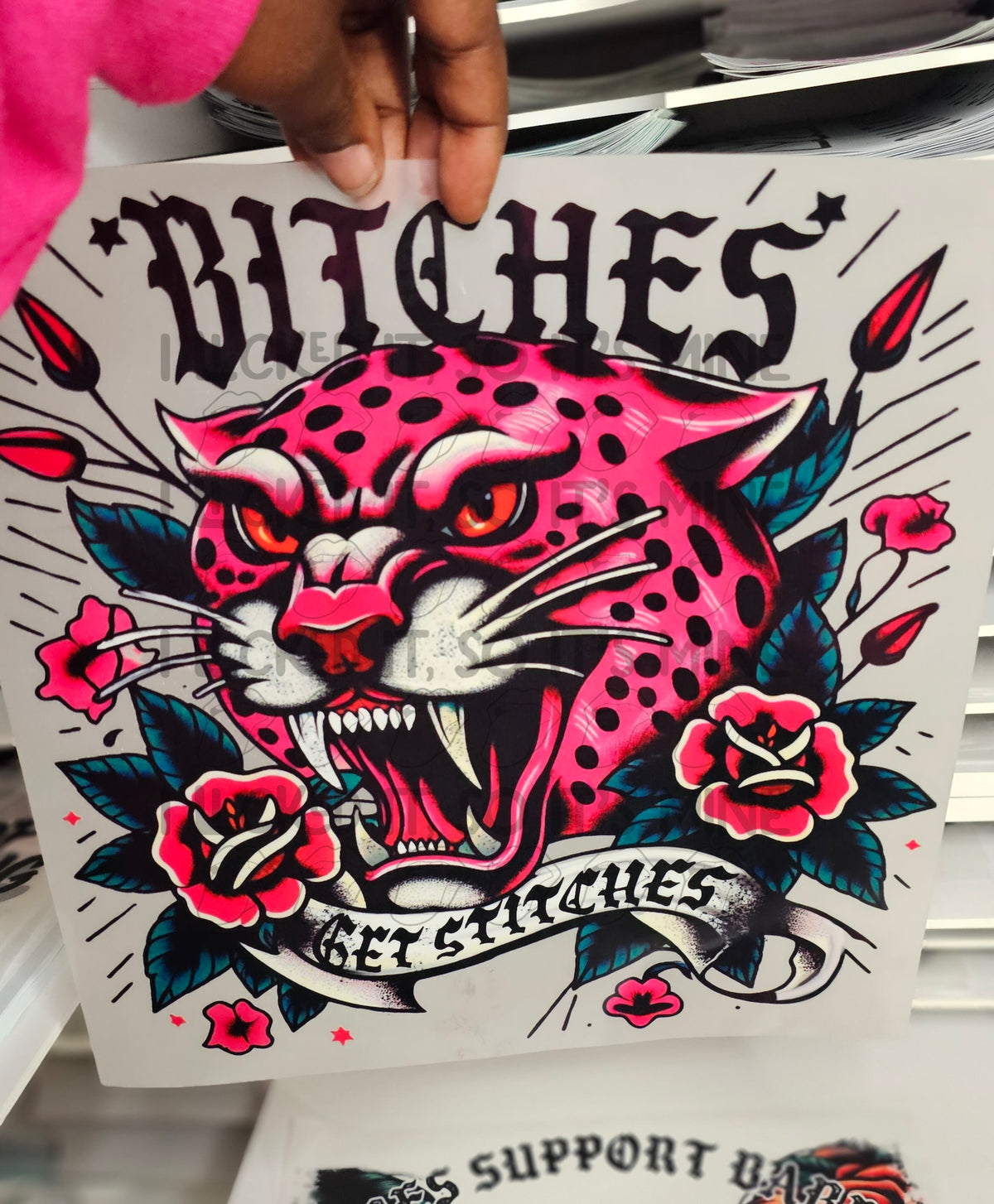Bitches Get Stitches DTF
