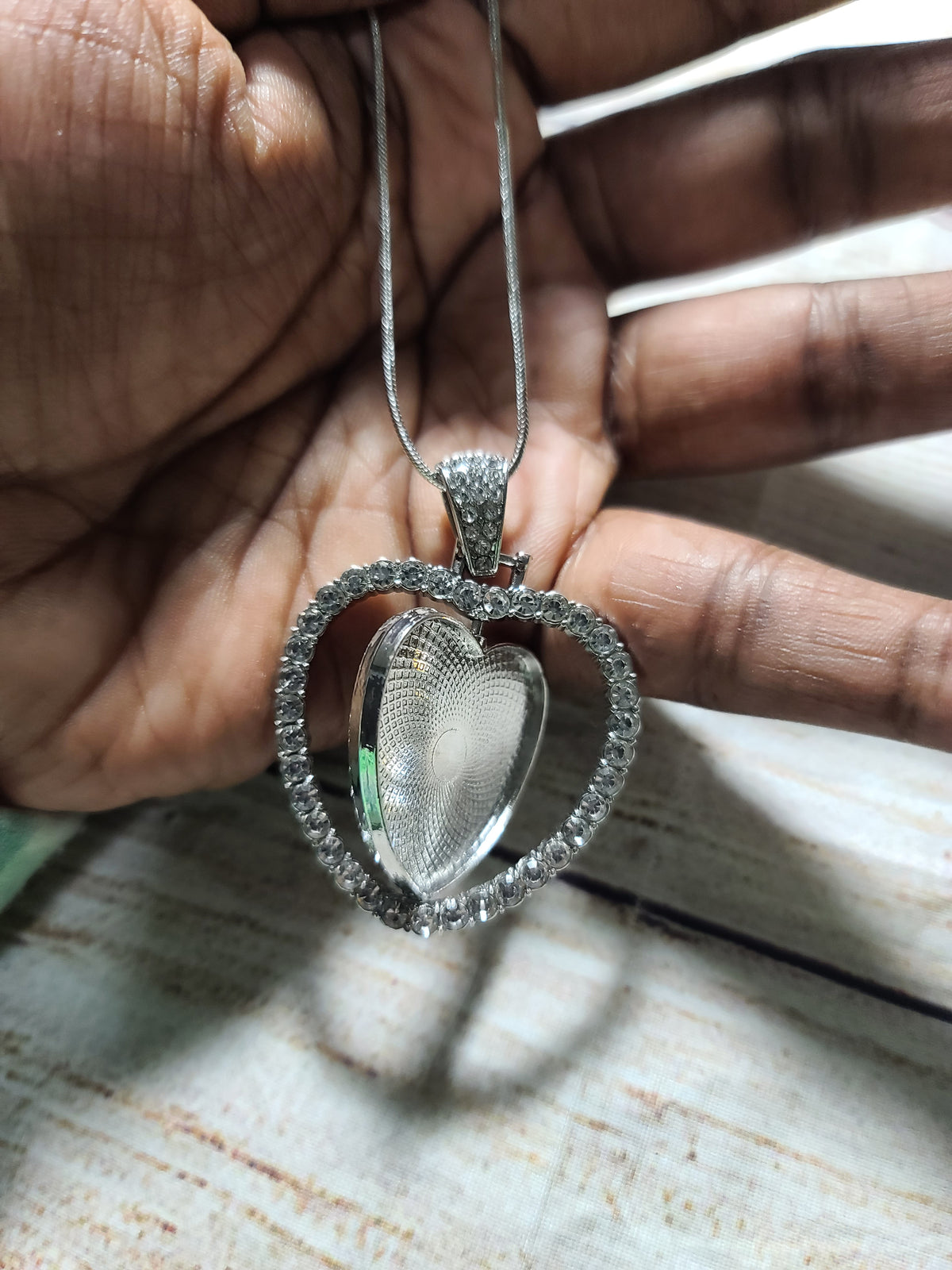 Heart Rhinestone Pendent