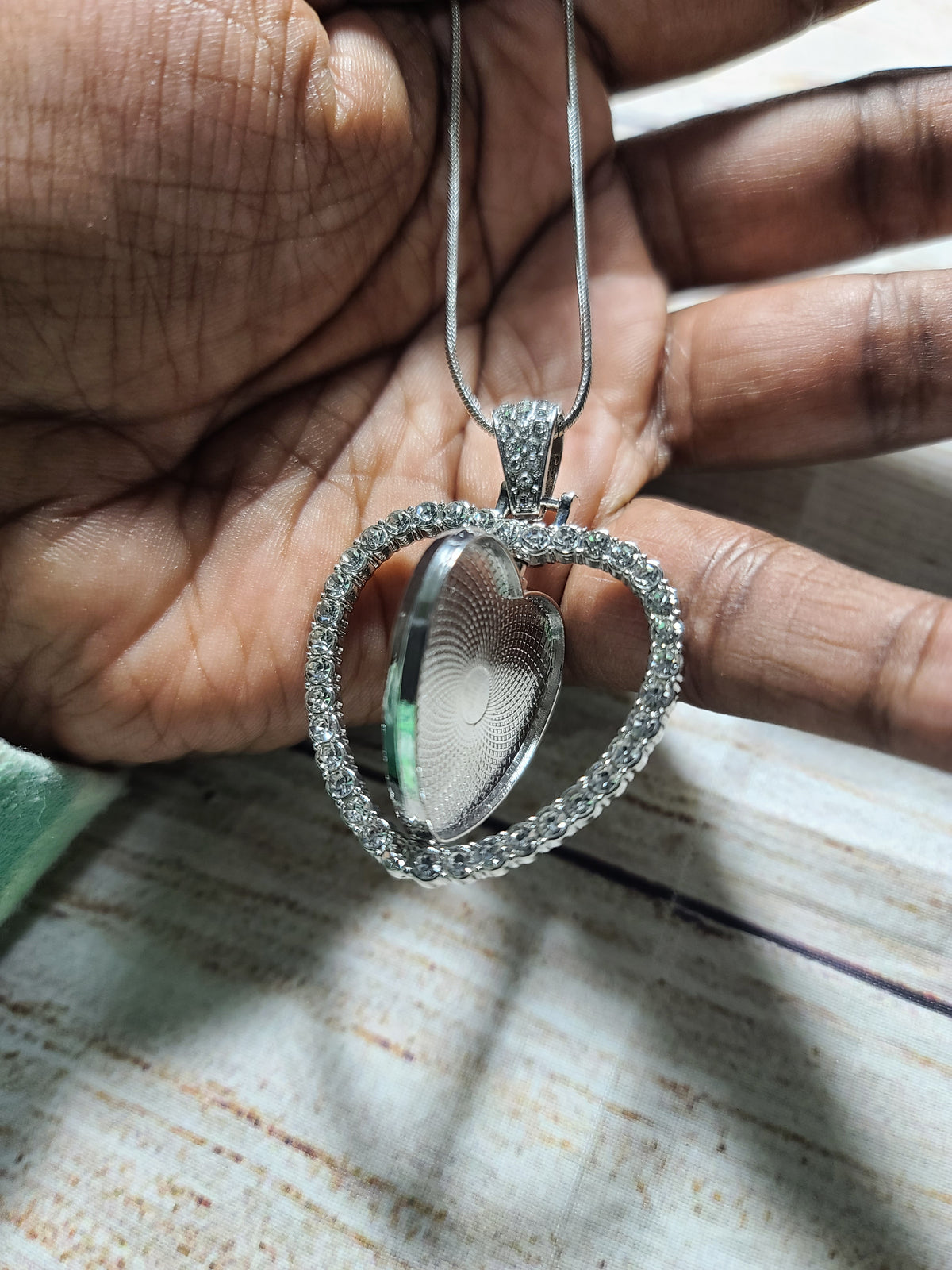 Heart Rhinestone Pendent
