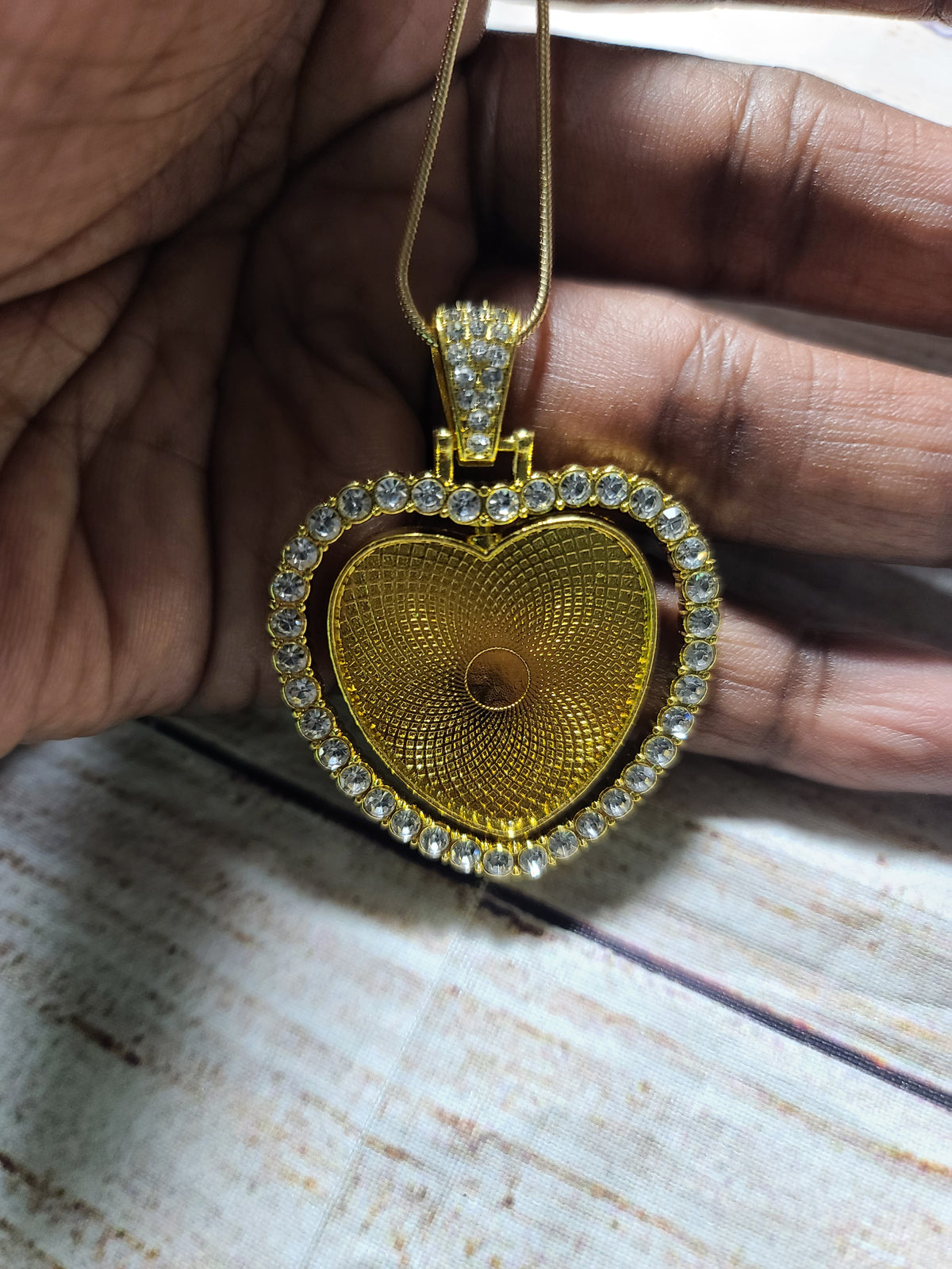 Heart Rhinestone Pendent