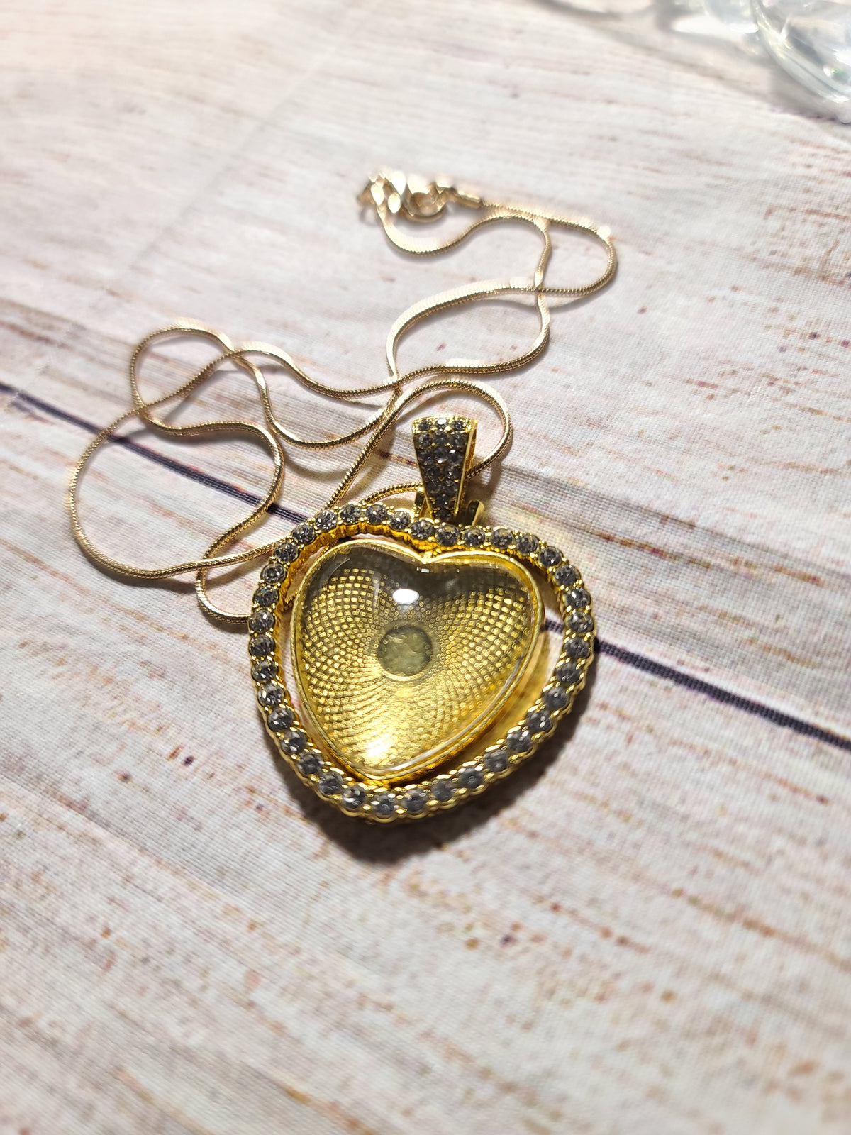 Heart Rhinestone Pendent