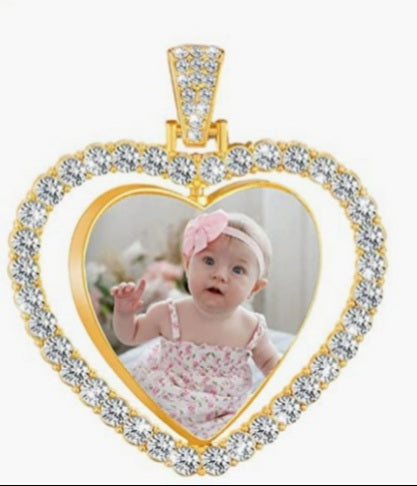 Heart Rhinestone Pendent