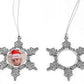 Metal snowflake ornament